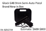 Glock G48 9mm Semi-Auto Pistol