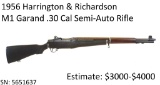 1956 Harrington & Richardson M1 Garand .30 Cal