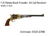 F.lli Pietta Black Powder .44 Cal Revolver