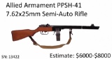 Allied Armament PPSH-41 7.62x25mm Rifle