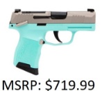 Sig Sauer P365 .380 ACP Turquoise Pistol