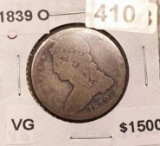 1839-O Capped Bust Half Dollar VG