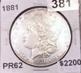 1881 Morgan Silver Dollar PR62