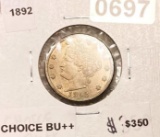 1890 Liberty Victory Nickel CHOICE BU++