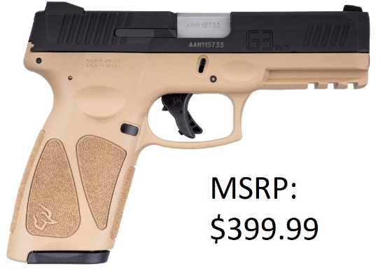 Taurus G3 9mm FDE Semi-Auto Pistol