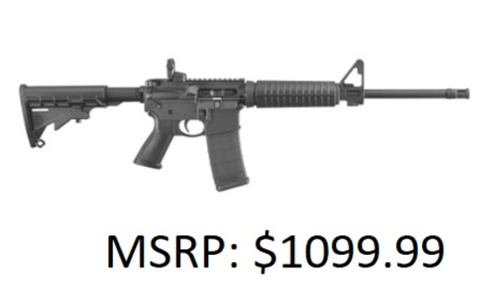 Ruger AR-556 Black 5.56 NATO Rifle