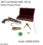 1871 Colt Model 1862 .36 Cal Police Pocket Pistol