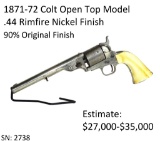 1871-72 Colt Open Top Model .44 Rimfire Revolver