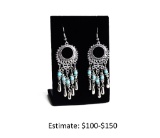 Turquoise Opal Native American Style Earrings