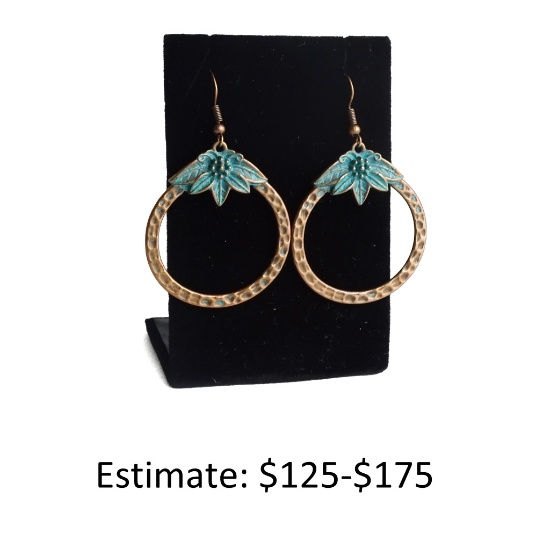 Native American Style Turqoiuse Women's Earrings | Online Auctions ...
