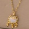 Sterling Silver Womens Gold Plated Necklace
