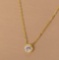 Sterling Silver Womens Gold Plated Necklace