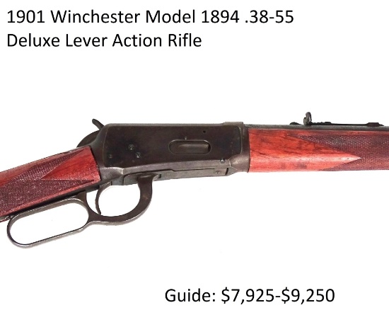 1901 Winchester Model 1894 .38-55 Deluxe Rifle