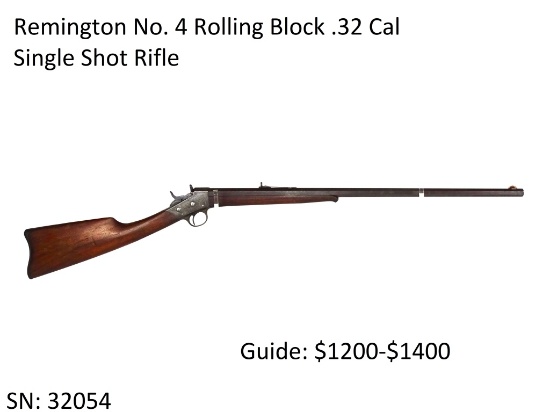 Remington No. 4 Rolling Block .32 Cal Rifle