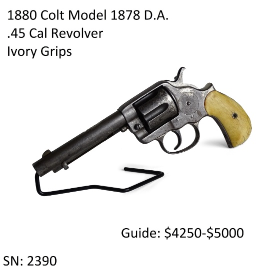 1880 Colt Model 1878 D.A. .45 Cal Revolver