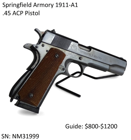 Springfield Armory 1911-A1 .45 ACP Pistol