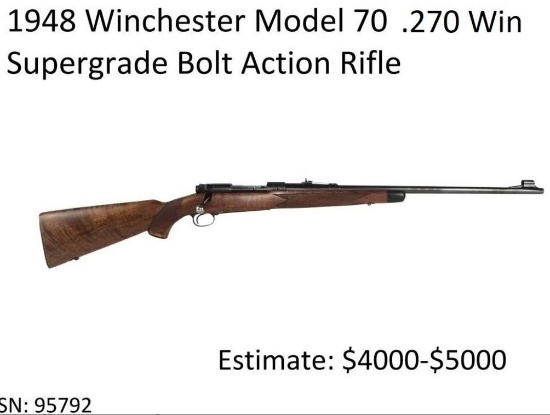 1948 Winchester Model 70 Supergrade 270 Win