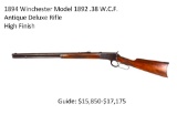 Winchester Model 1892 .38 W.C.F. Antique Deluxe