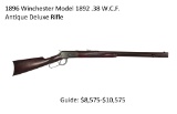 Antique Winchester 1892 .38 W.C.F. Deluxe Rifle