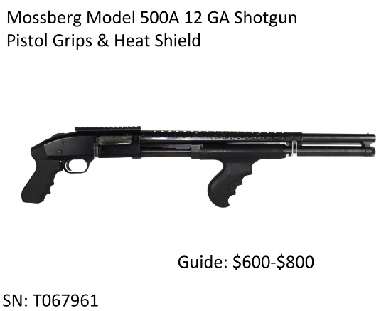 Mossberg Model 500A 12 GA Shotgun