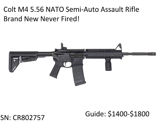 Colt M4 5.56 NATO Semi-Auto Assault Rifle