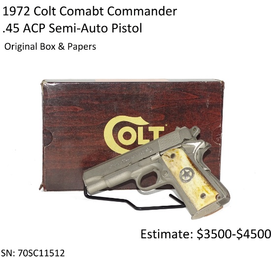 1972 Colt Combat Commander .45 ACP Pistol