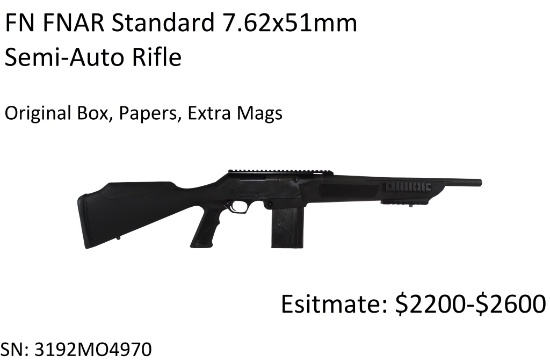 FN FNAR Standard 7.62x51mm Semi-Auto Rifle