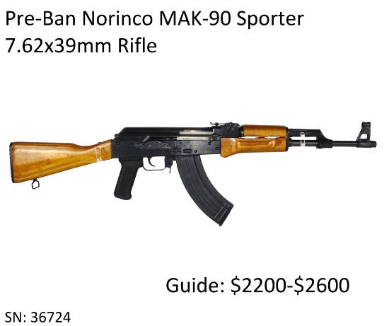 Pre-Ban Norinco Mak-90 Sporter 7.62x39mm Rifle