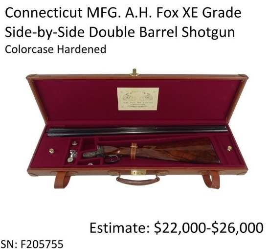 A. H. Fox XE Grade 16 GA Double Barrel Shotgun