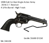 1903 Colt 1st Gen SAA .38 W.C.F. Revolver