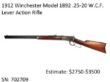1912 Winchester Model 1892 .25-20 W.C.F. Rifle