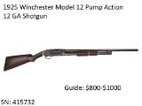 1925 Winchester Model 12 Pump Action 12 GA Shotgun