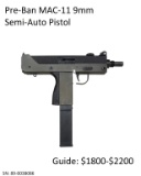 Pre-Ban MAC-11 9mm Semi-Auto Pistol