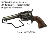 1879 Colt 1st SAA .44-40 Revolver - Factory Letter