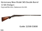 Hemenway New Model SKS Double Barrel 12 GA Shotgun