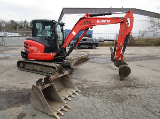 2015 Kubota Kx057-4 Mini Excavator S/n 26443, Push Angle Blade, Eco Plus Ru