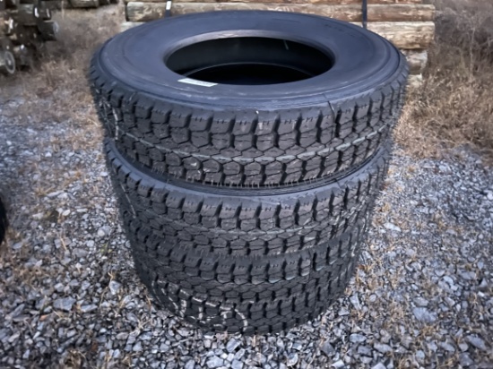 (4) New Recap Sumitomo ST528 11R24.5 Tires