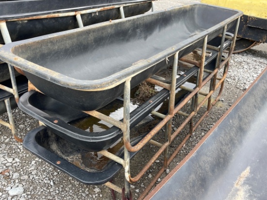 Lot of (3) Bunk Feed Troughs