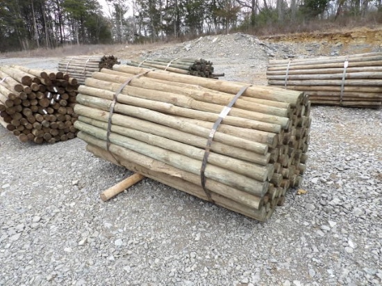 3"x7' Bundle of Pressure Treated Posts