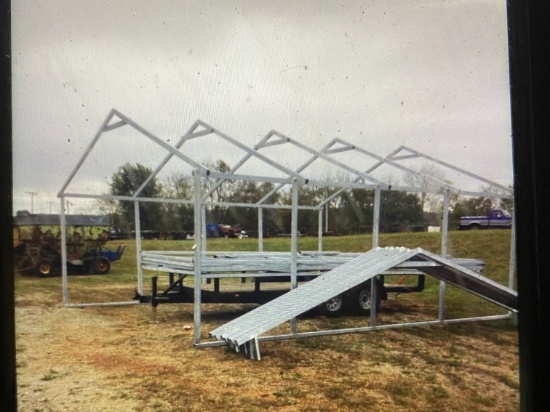 New 22' x 26' x 8.6' Metal Building Frame