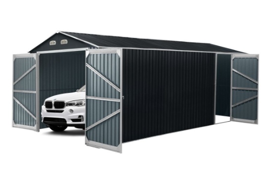 New TMG-MS1320A Metal Shed Garage 13' X 20'