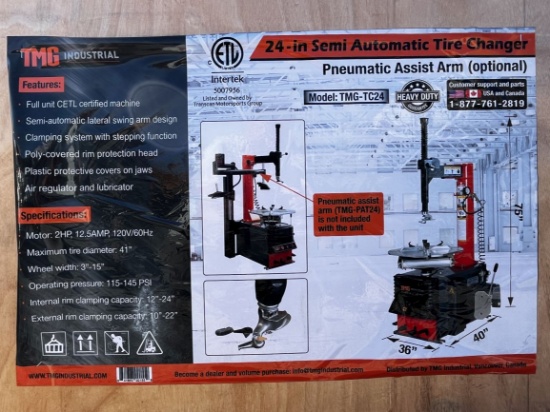 New TMG-TC24 Semi-Automatic Tire Changer