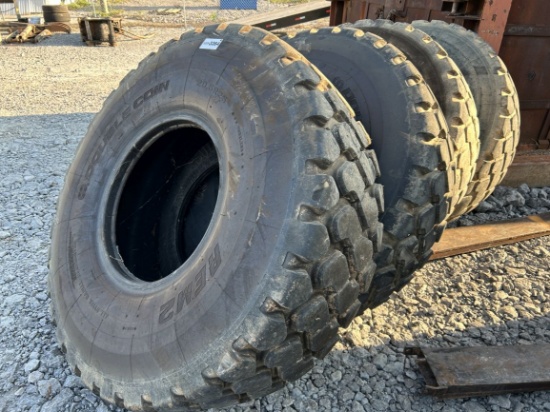 Lot of (4) Used 20.5R25 Loader Tires