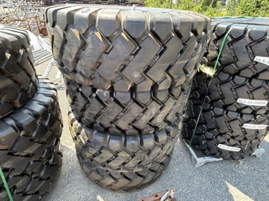 New Lot of (4) Forcestone 23.5-25 Equipment Tires