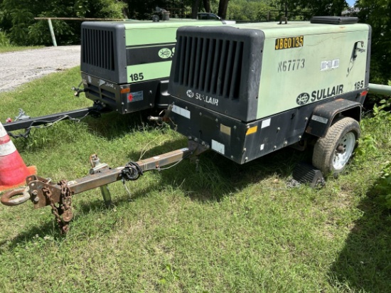2010   Sullair  185DPQJD Towable   Air Compressor