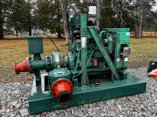 GORMAN RUPP 10” Reduced to 6”  Diesel Trash Pump