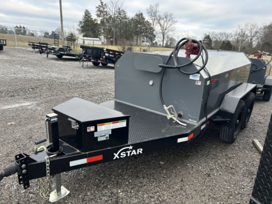 New X-STAR   990-Gallon  T/A  Fuel Tank   Tag Trailer