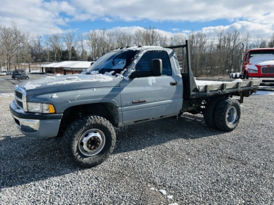 2000  DODGE  Ram 3500  S/A  Flatbed Truck