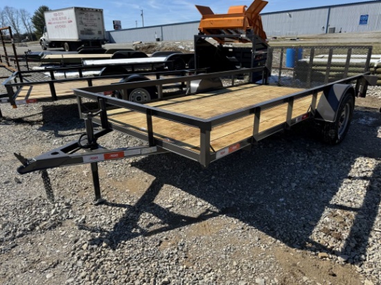 New  2025  JMA TRAILERS  76X14  S/A  Tag Trailer