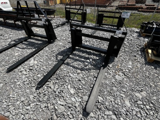 Unused 2025 Mower King SA Skid Steer Forks Attachment